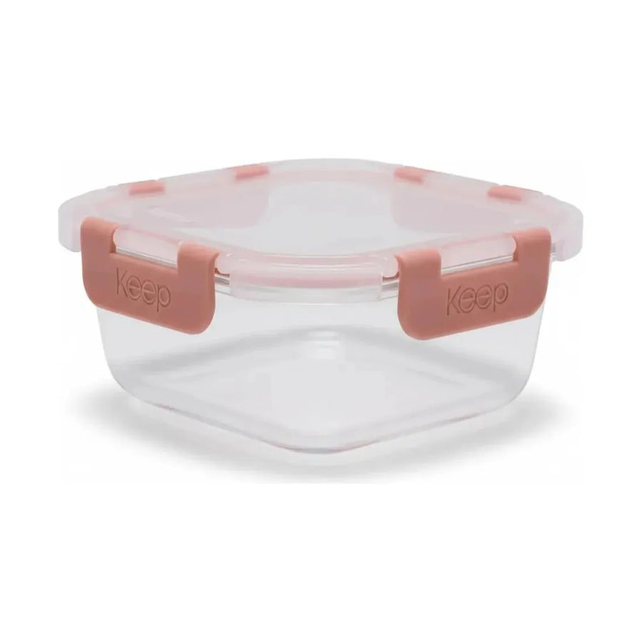 Contenedor Hermético de Vidrio Keep 520 ml Coral