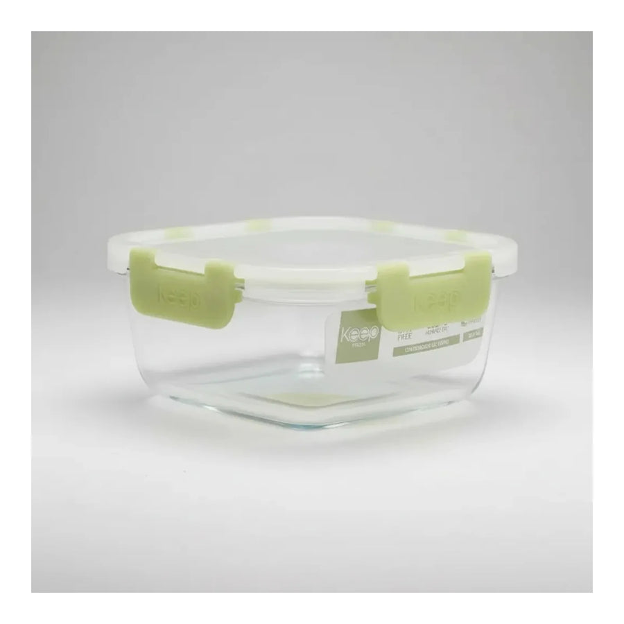 Contenedor Hermético de Vidrio Keep 520 ml Verde