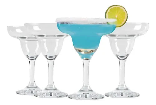 Set 4 Copas Margarita 266ml Línea Cristar Transparente