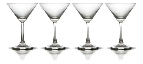 Copa Martini Set De 4 Unidades Color Transparente