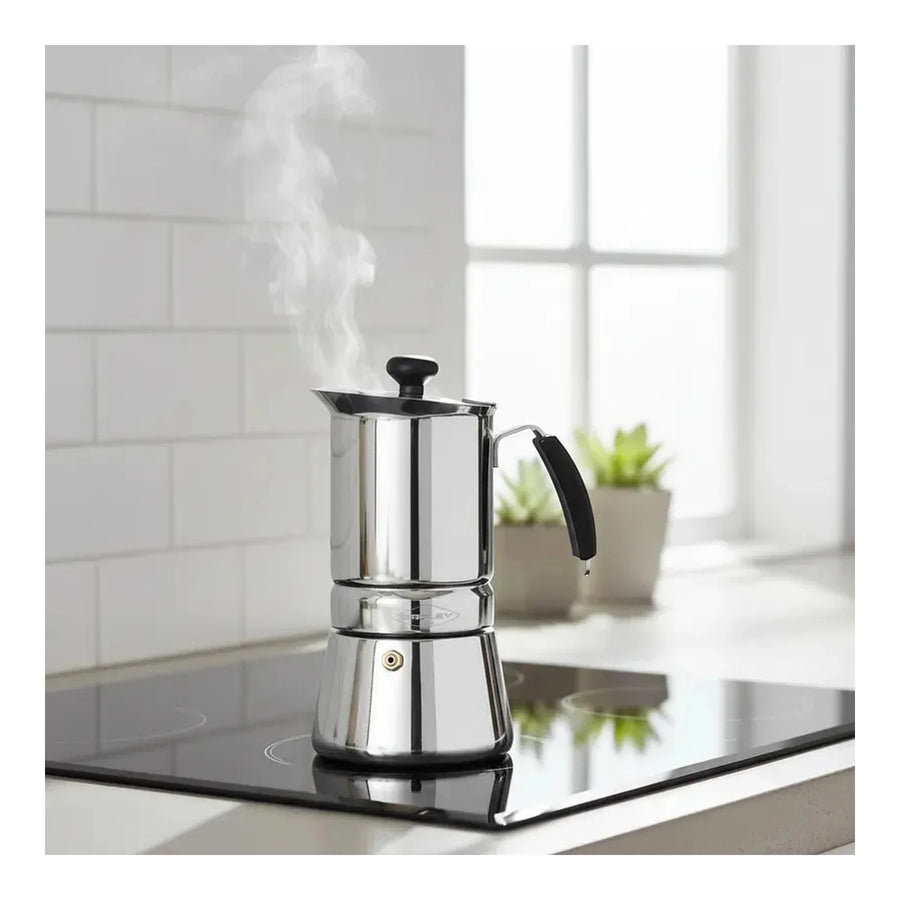 Cafetera Italiana Oroley Arges Acero Inoxidable 4 Tazas Inducción