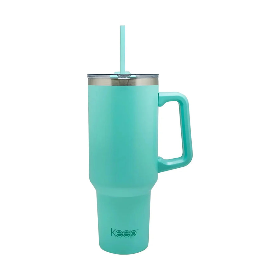 Vaso Térmico Keep Quencher 1,2 L Celeste + Grabado Personalizado