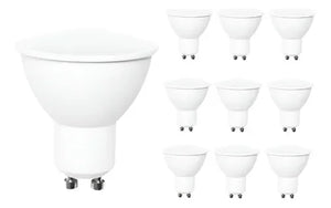 Pack 10 Ampolletas GU10 5W Luz Fría