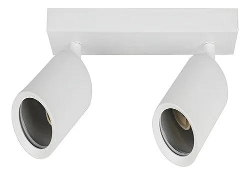 Aplique 2 Focos GU10 Techo/Pared Blanco - foto 2