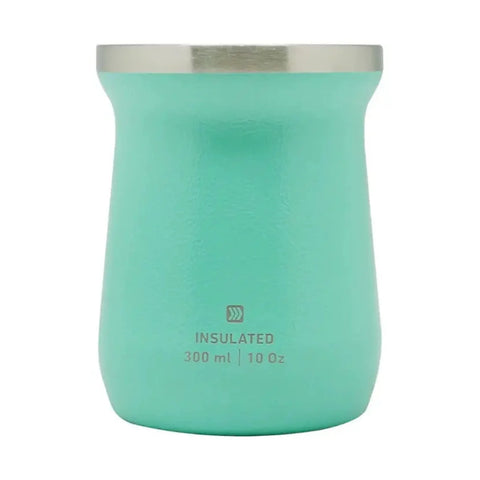 Mate Térmico Keep Martillado 300 ml Celeste + Grabado Personalizado