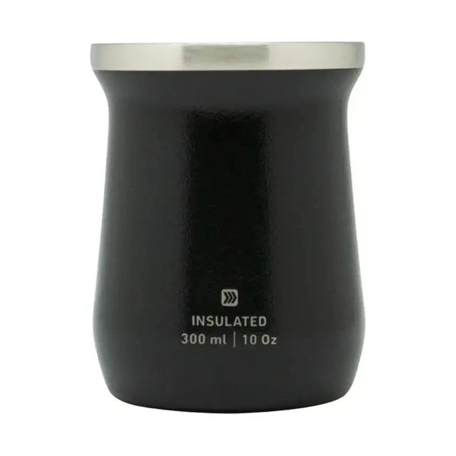 Mate Térmico Keep Martillado 300 ml Negro + Grabado Personalizado