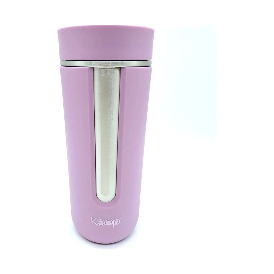 Mug Térmico Keep Prime 540 ml Lila + Grabado Personalizado