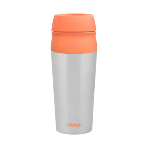 Mug Térmico Keep con Botón 450 ml Coral + Grabado Personalizado
