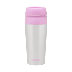 Mug Térmico Keep con Botón 450 ml Rosa claro + Grabado Personalizado