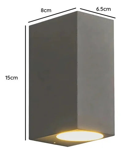 Aplique LED Exterior 2x5W Luz Cálida Gris - foto 3