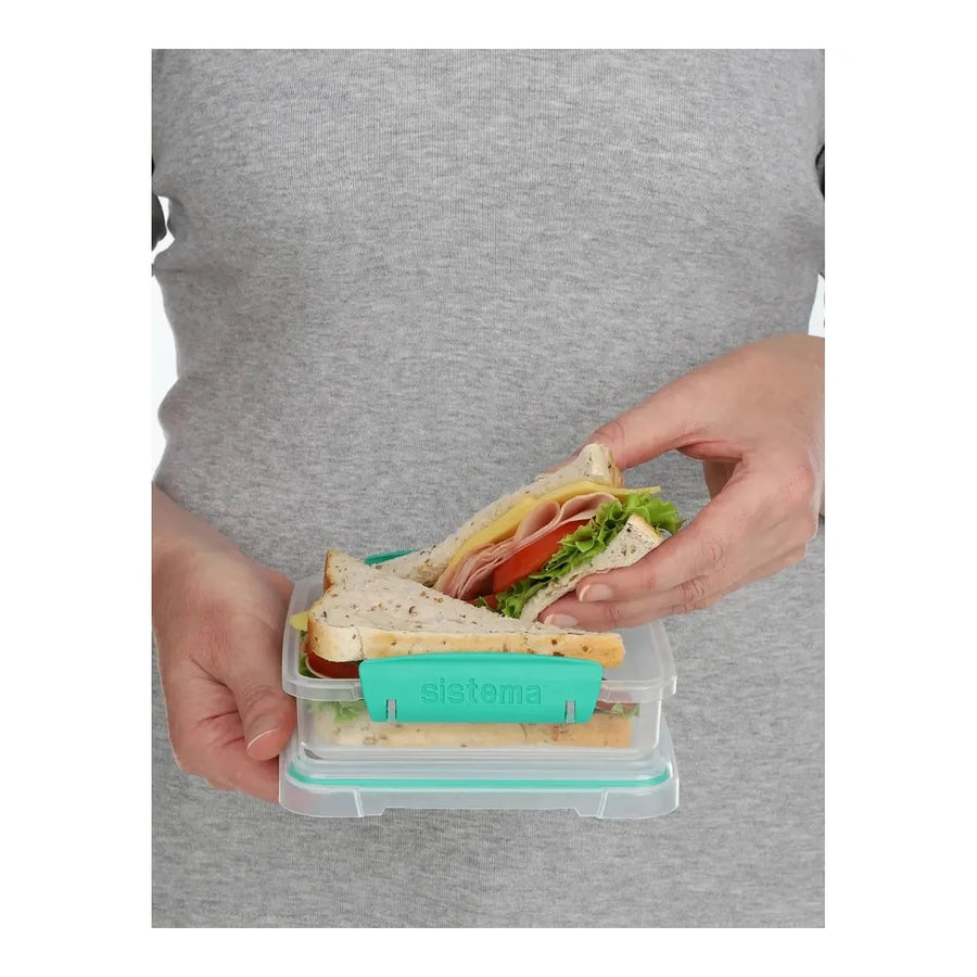 Contenedor para Sándwich Sistema To Go 450 ml Celeste