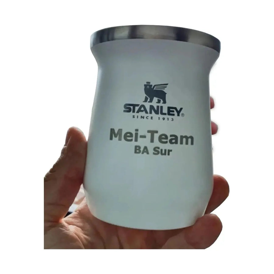 Mate Stanley Classic Blanco 236 ml + Grabado Personalizado