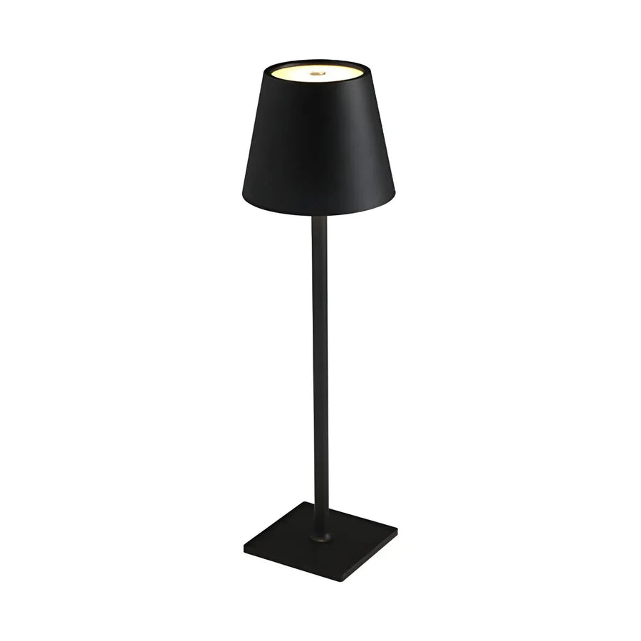 Lámpara de Mesa LED Recargable Want Negra USB 3 Tonos
