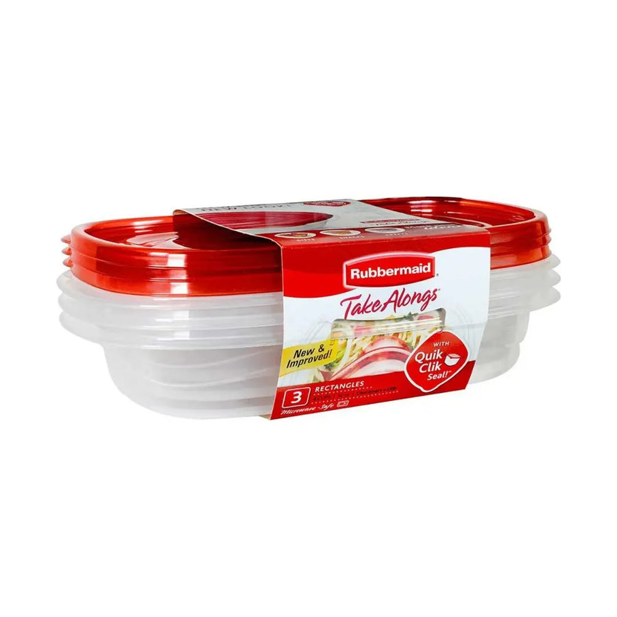 Set 3 Contenedores Rubbermaid TakeAlongs 950 ml