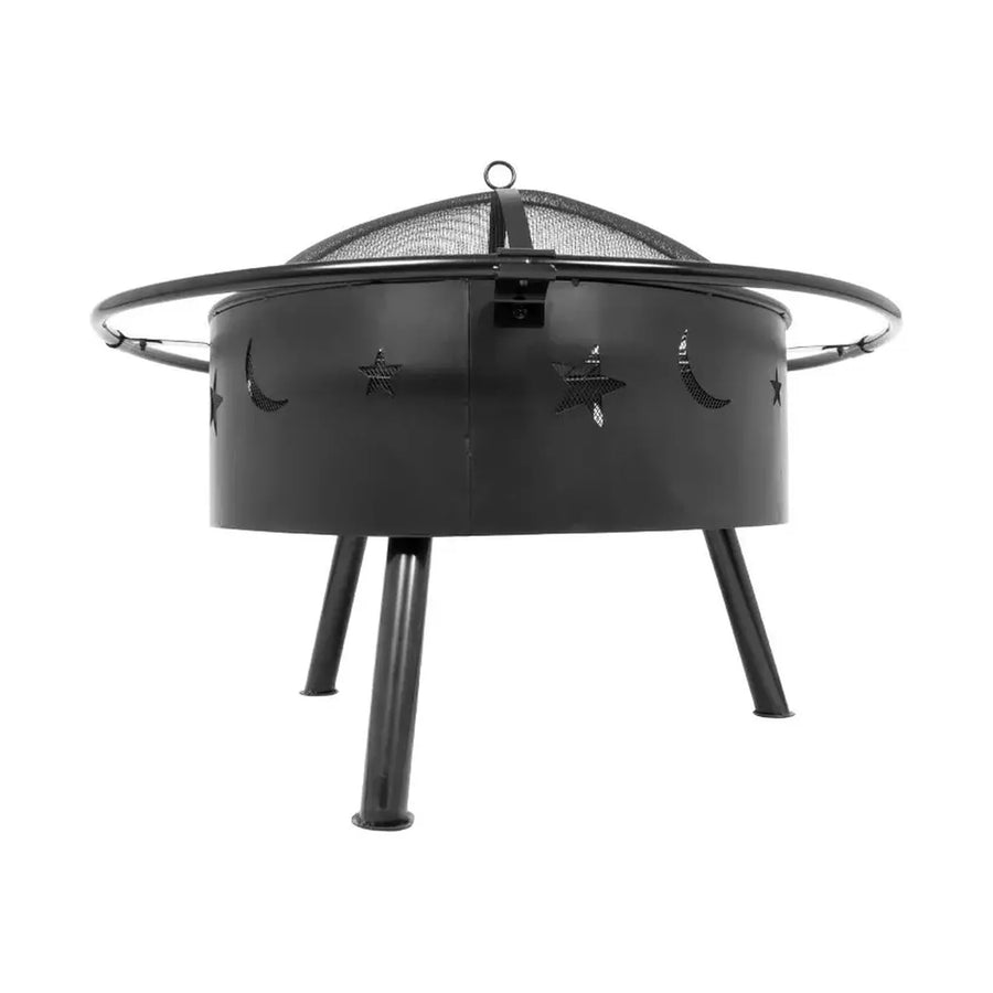 Brasero Centauro con Parrilla y Tapa 82 cm Negro