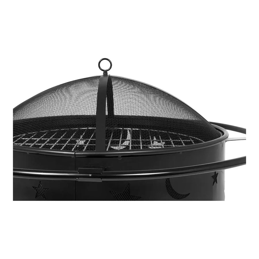 Brasero Centauro con Parrilla y Tapa 82 cm Negro