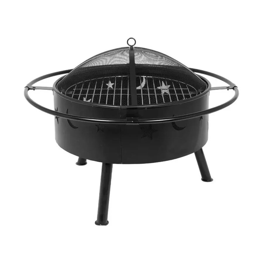 Brasero Centauro con Parrilla y Tapa 82 cm Negro