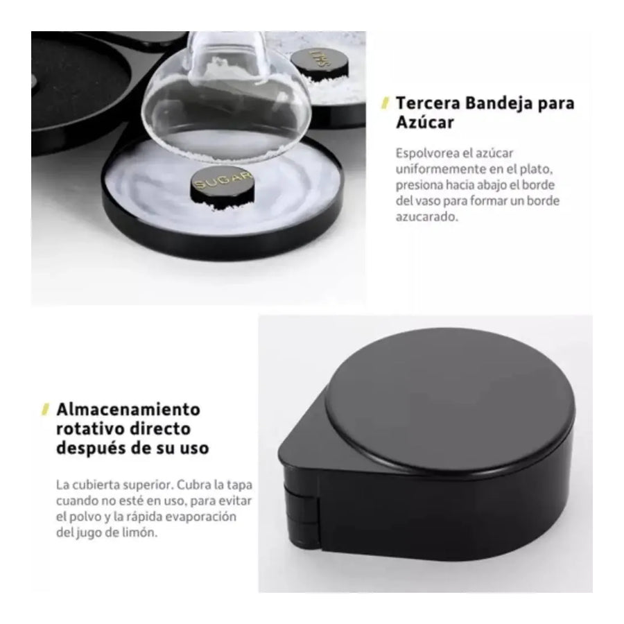 Escarchador de Vasos 3 Bandejas para Michelada y Margarita