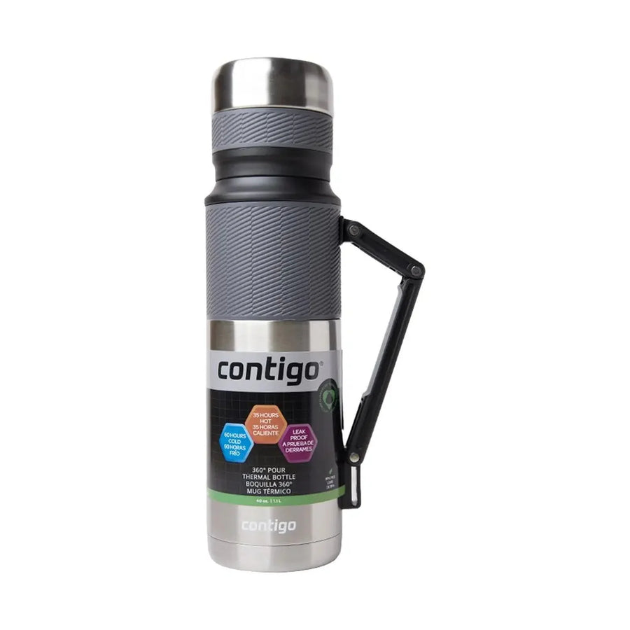 Termo Contigo 1,2 L Acero Inoxidable Plata + Grabado Personalizado