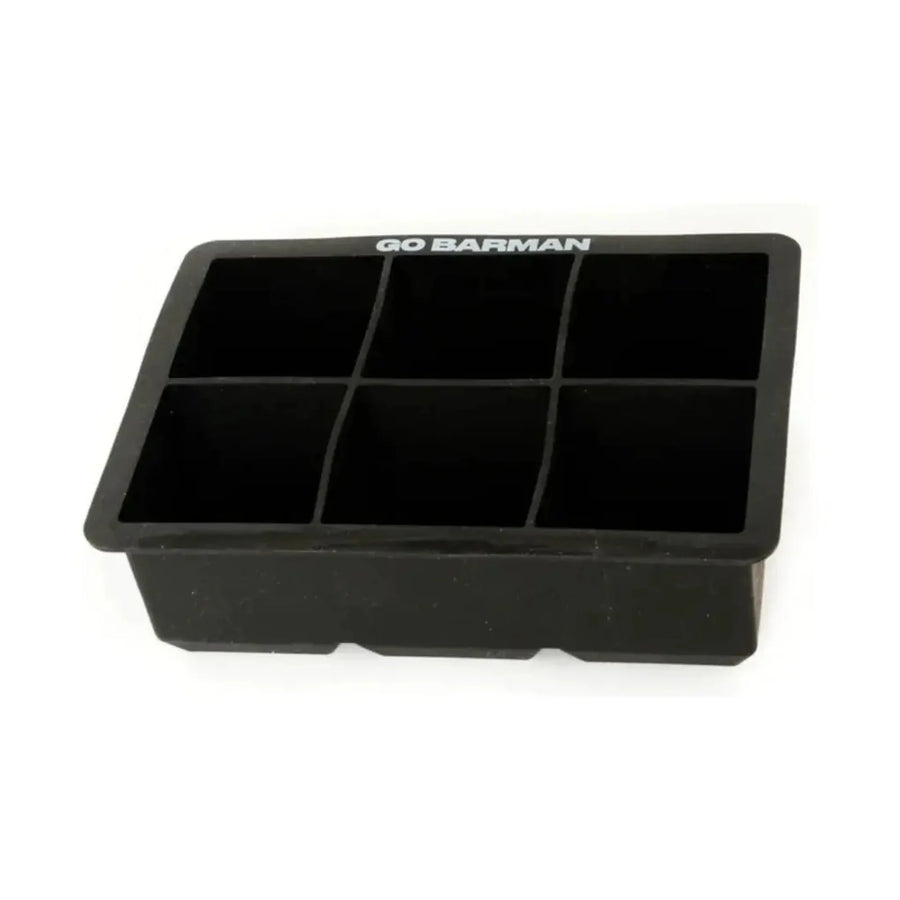 Cubetera Hielo Gigante Go Barman 6 Cubos Silicona Negra