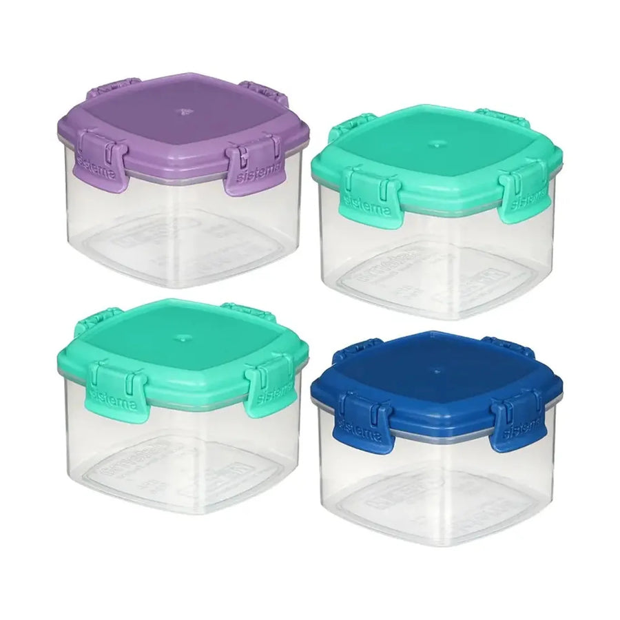 Set 4 Contenedores Herméticos Sistema Knick Knacks 62 ml