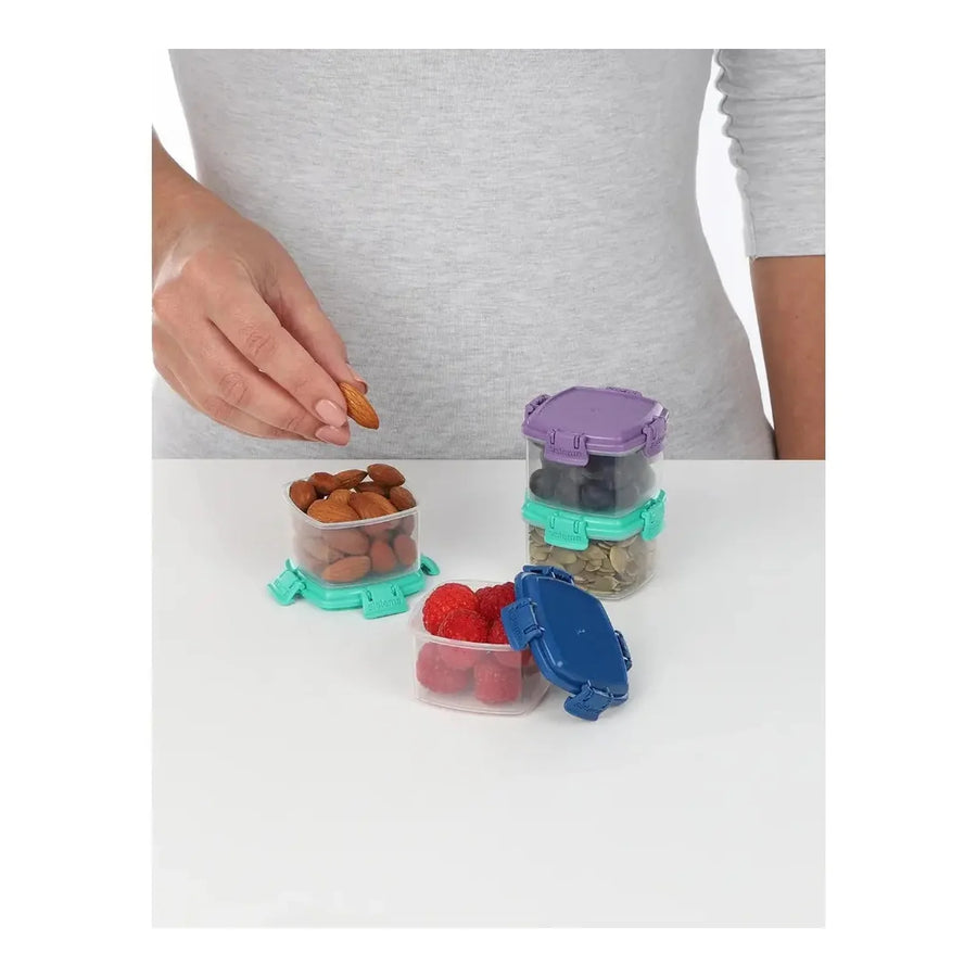 Set 4 Contenedores Herméticos Sistema Knick Knacks 62 ml
