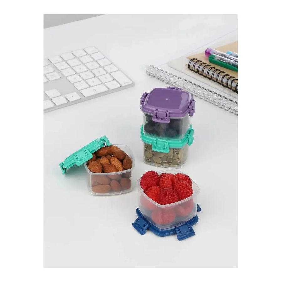 Set 4 Contenedores Herméticos Sistema Knick Knacks 62 ml