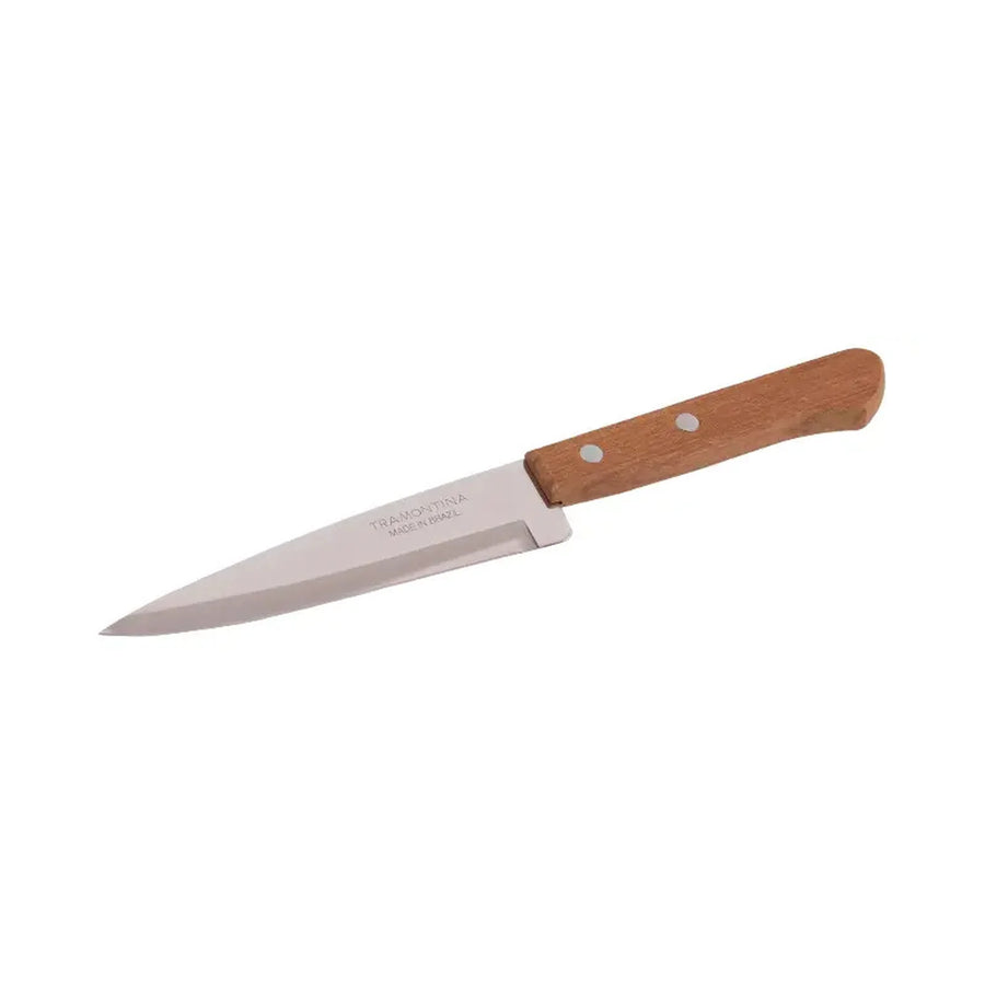 Pack 2 Cuchillos Cocineros Tramontina 17 y 10 cm Mango Madera + Grabado