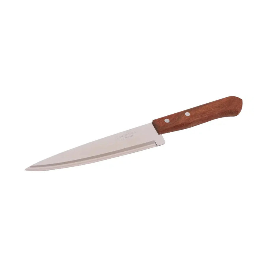 Pack 2 Cuchillos Cocineros Tramontina 17 y 10 cm Mango Madera + Grabado