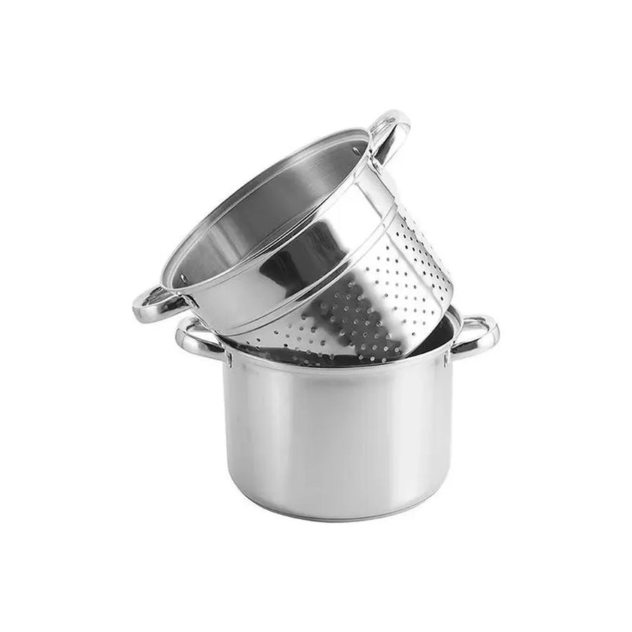 Olla Cuece Pasta Dussel 24 cm 7,2 L con Colador y Canasto