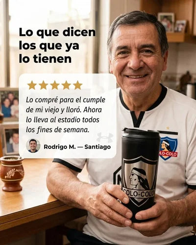 Vaso Termico Metálico Colo Colo Frío Caliente 480ml Negro Colo Colo