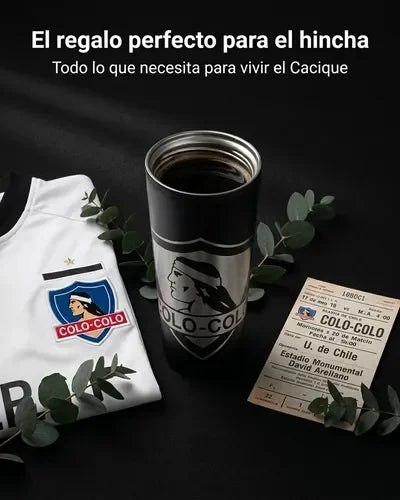 Vaso Termico Metálico Colo Colo Frío Caliente 480ml Negro Colo Colo