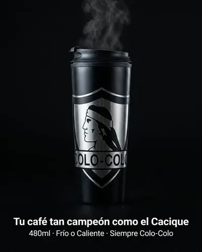 Vaso Termico Metálico Colo Colo Frío Caliente 480ml Negro Colo Colo