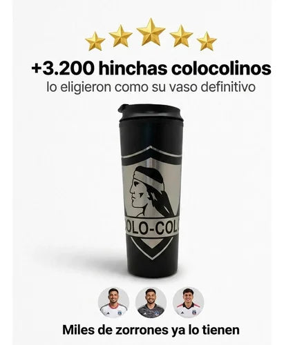 Vaso Termico Metálico Colo Colo Frío Caliente 480ml Negro Colo Colo