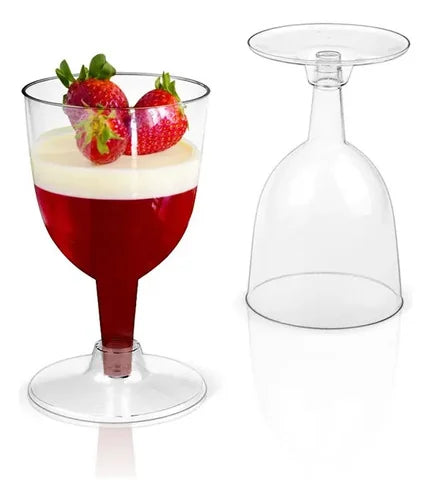 Pack De 20 Copas De Acrilíco Para Vino O Pisco Coctel Transparente
