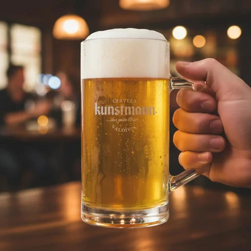 Vaso Cervecero Chopero Kunstmann 600ml Shop Grabado Transparente