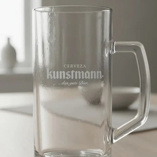 Vaso Cervecero Chopero Kunstmann 600ml Shop Grabado Transparente