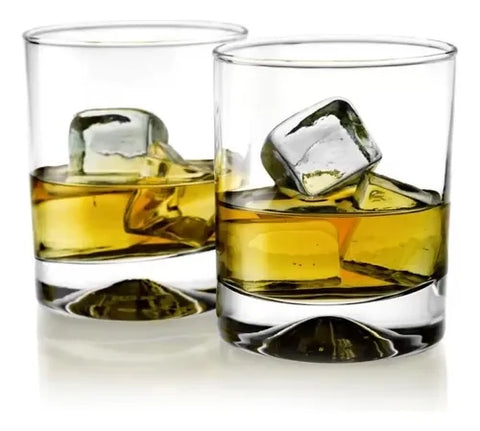 Set 6 Vasos Whisky Manhatan + Grabado Láser