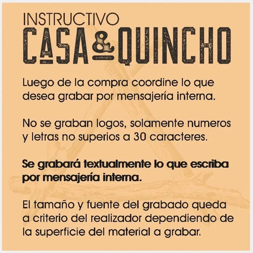 Cuchillo Wayu Premium + Grabado Laser Gratis Personalizado Parrillero