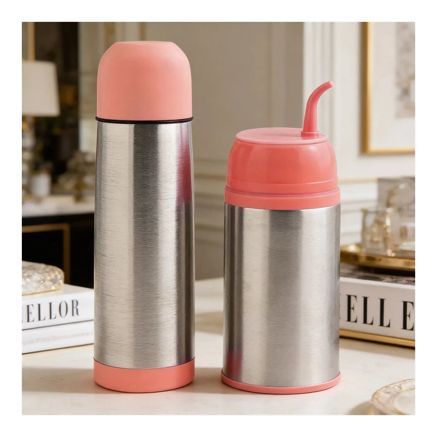 Set Matero Keep 400 ml + Termo Bala 500 ml Rosa + Grabado Personalizado