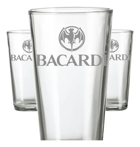 Vasos Ron Bacardi 490ml Pack X6 Roncola Grabado