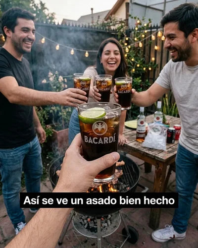 Vasos Ron Bacardi 490ml Pack X6 Roncola Grabado