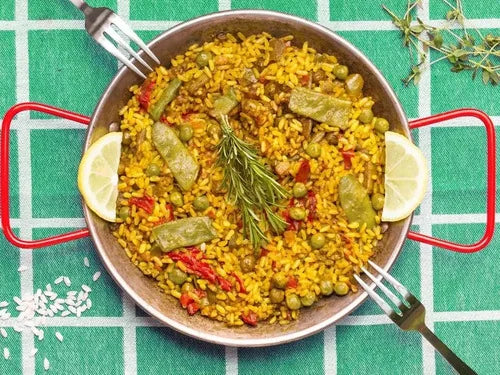 Paellera Valenciana Pulida 38 Con Garcima Para Paella 8 Raciones