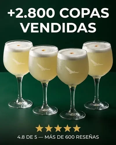 Copa Alto Del Carmen 657ml Pack X4 Tragos Aperitivos Coctels Transparente