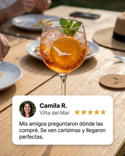 Copa Alto Del Carmen 657ml Pack X4 Tragos Aperitivos Coctels Transparente