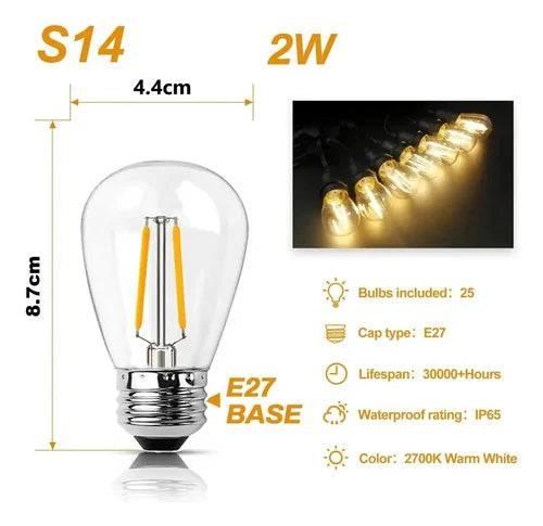 Pack Edison 2W luz cálida - foto 3