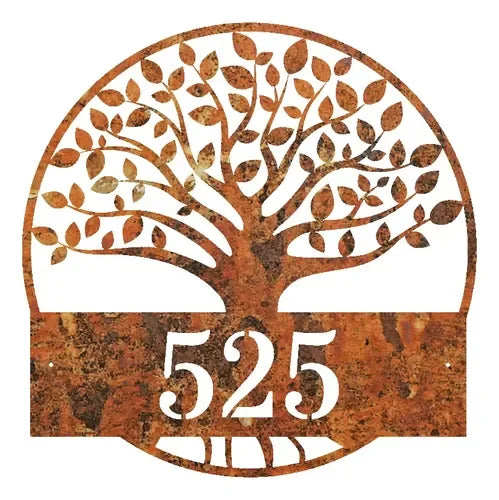 Número de Casa Árbol Fierro 25x25 2mm - foto 4