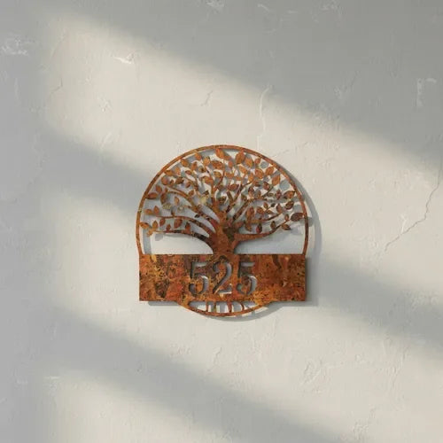 Número de Casa Árbol Fierro 25x25 2mm - foto 6