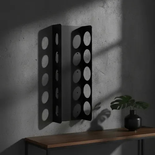 Rack Metálico Para Botellas De Vino Casa Y Quincho Negro