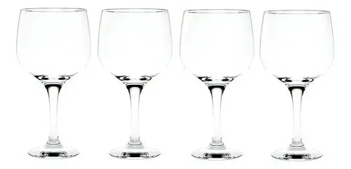 Copas Gin Tonic Cristar Vidrio 653ml Set 4 Piezas Transparente